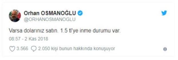 2. AbdÃ¼lhamid'in torunundan dolar kuru tavsiyesi